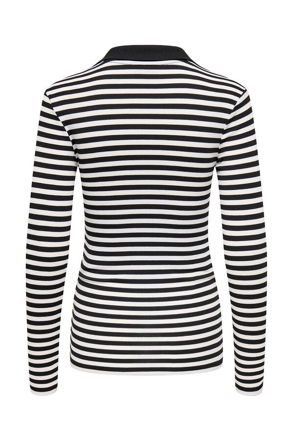Only Maternity Polo de rayas maternity  blanco