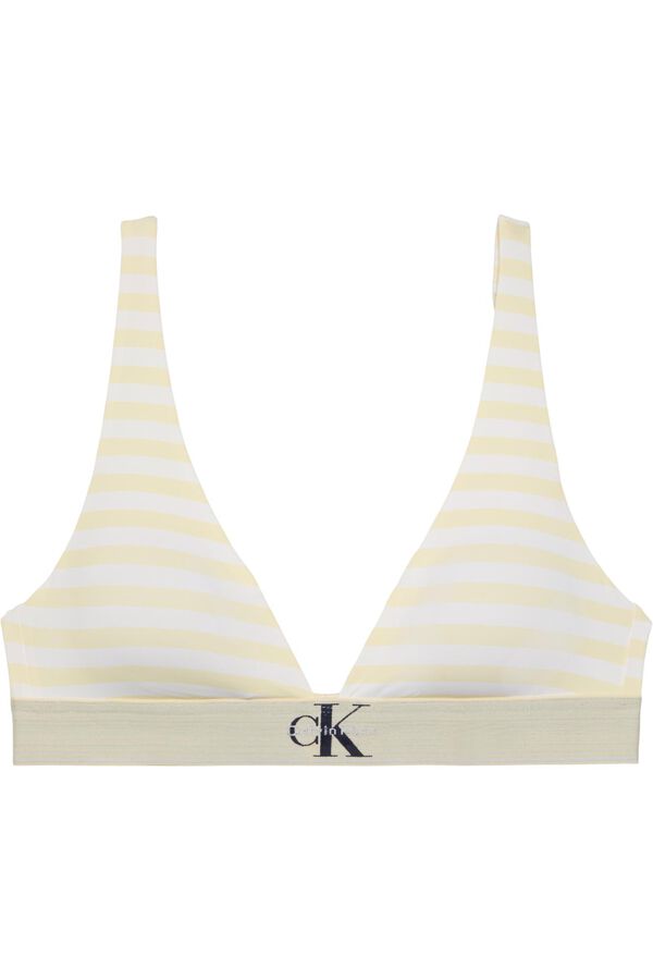 Calvin Klein Soutien triangular &agrave;s riscas estampado