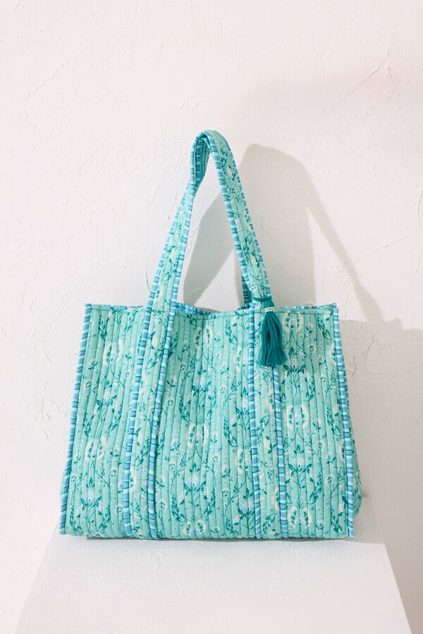 Women'secret Bolso acolchado print flores estampado