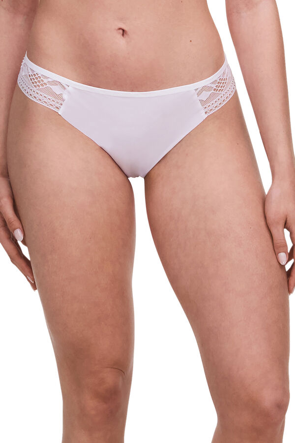 Passionata Tanga Ondine em renda gráfica  branco