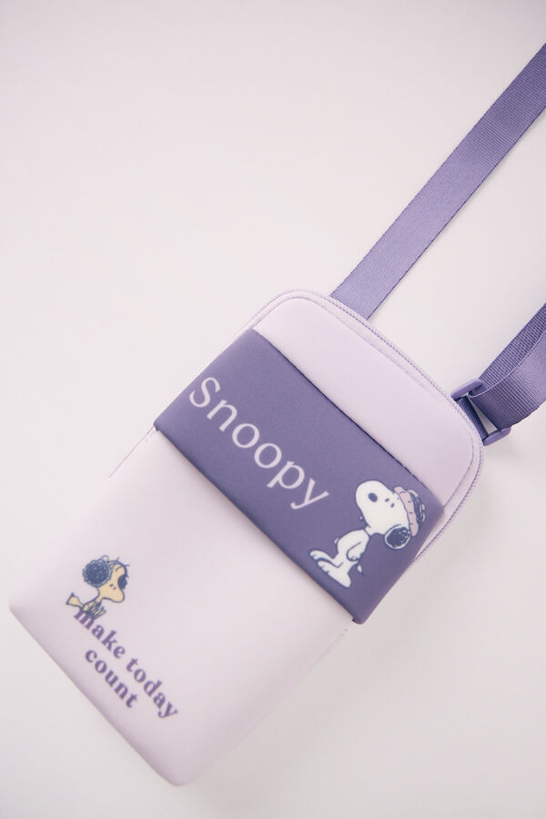 Women'secret Bolso peque&ntilde;o m&oacute;vil Snoopy rosa