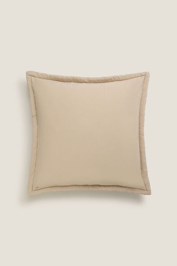 Textura Funda coj&iacute;n patchwork flores verde