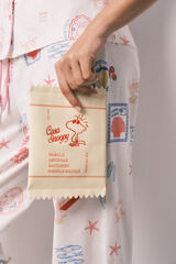 Women'secret Carteira amarela Woodstock estampado