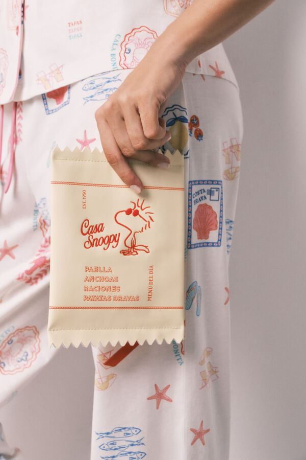 Women'secret Carteira amarela Woodstock estampado