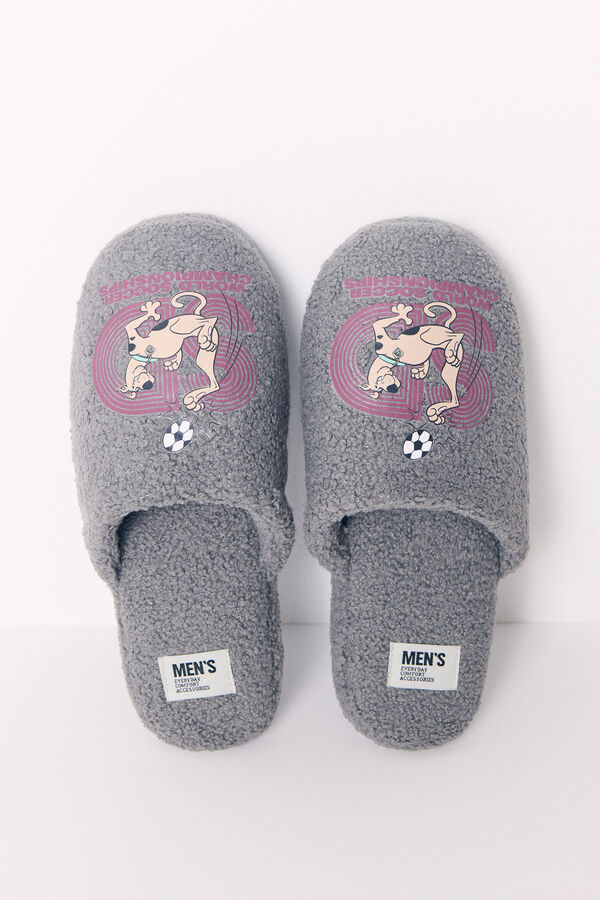 Women'secret Zapatillas casa hombre Scooby-Doo gris