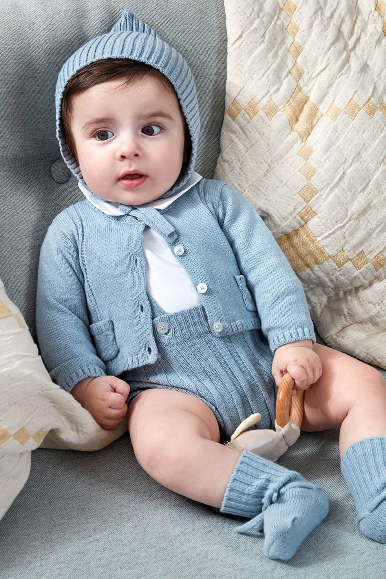 Gocco Chaqueta con bolsillos azul