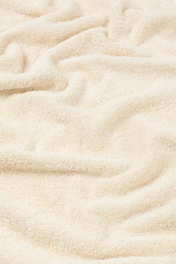 Textura Toalha de banho com costura bege