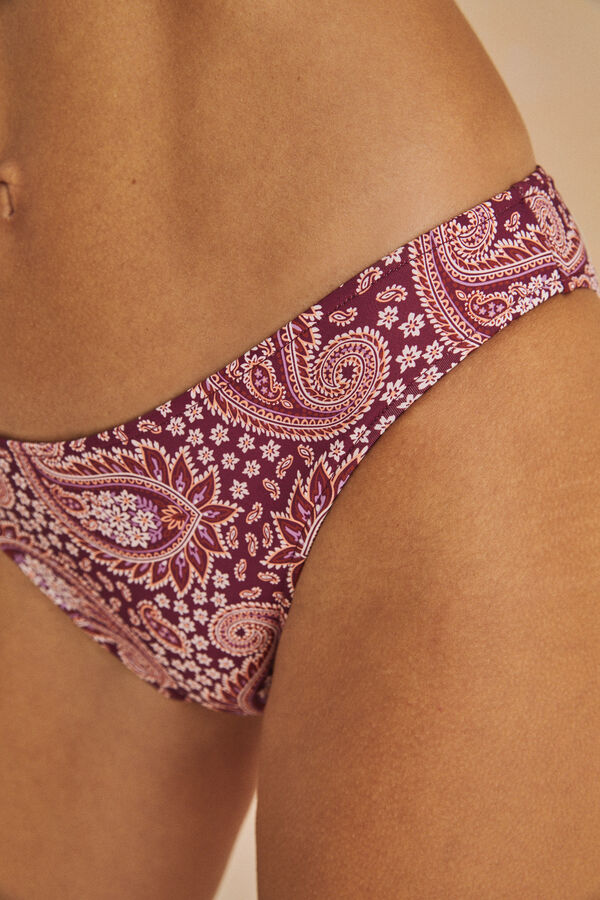 Womensecret Braga bikini clásica estampado hindú rosa