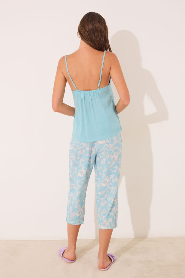 Women'secret Set de camiseta, pantal&oacute;n y bata estampado