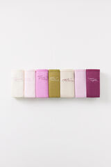 Women'secret Pack 7 bragas cl&aacute;sicas algod&oacute;n mensaje blanco