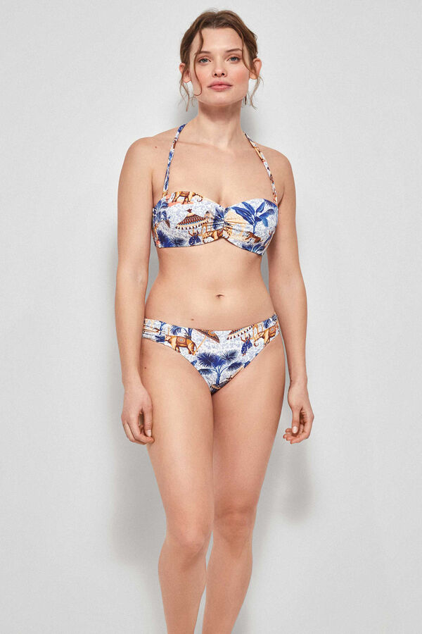 Gisela Top bikini bandeau blanco