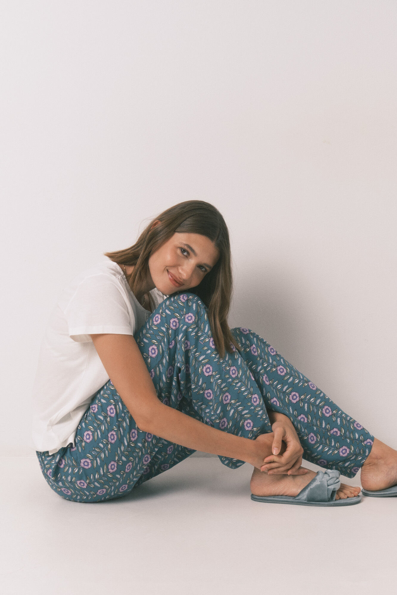 Women'secret Cal&ccedil;a comprida de viscose com estampa floral