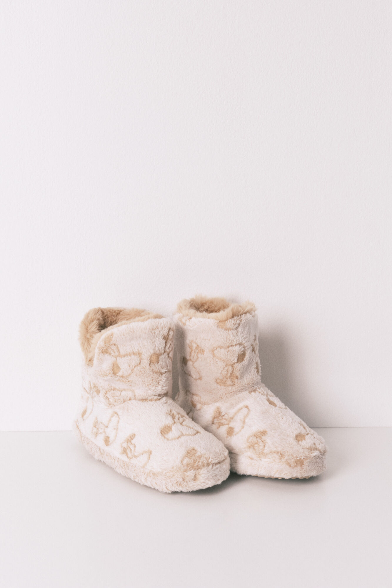 Women'secret Chinelos de quarto de botas alto do Snoopy