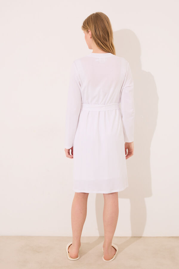 Women'secret Robe midi "maternity" branco bege