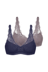 Dorina Sujetador tipo bralette de lencer&iacute;a azul