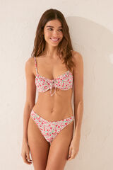 Women'secret Braga bikini brasile&ntilde;a mini flores rojo estampado