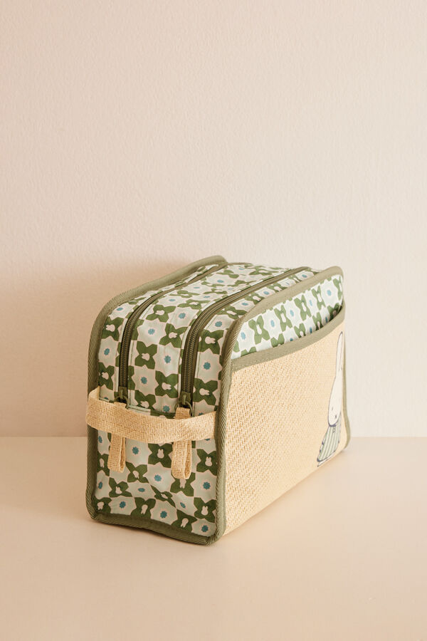 Women'secret Neceser estampados flores Miffy. kaki