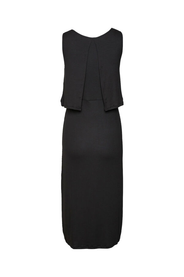 Mamalicious Vestido midi sem mangas maternity e amamenta&ccedil;&atilde;o  preto