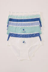 Women'secret Pack 7  bragas anchas algod&oacute;n mix Mafalda estampado