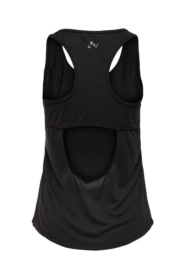 Only Play Camiseta sin mangas espalda abierta negro
