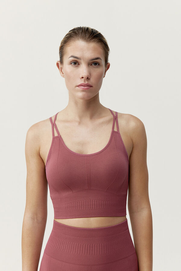 Born Living Yoga Top Kamay Deco Rosa rosa