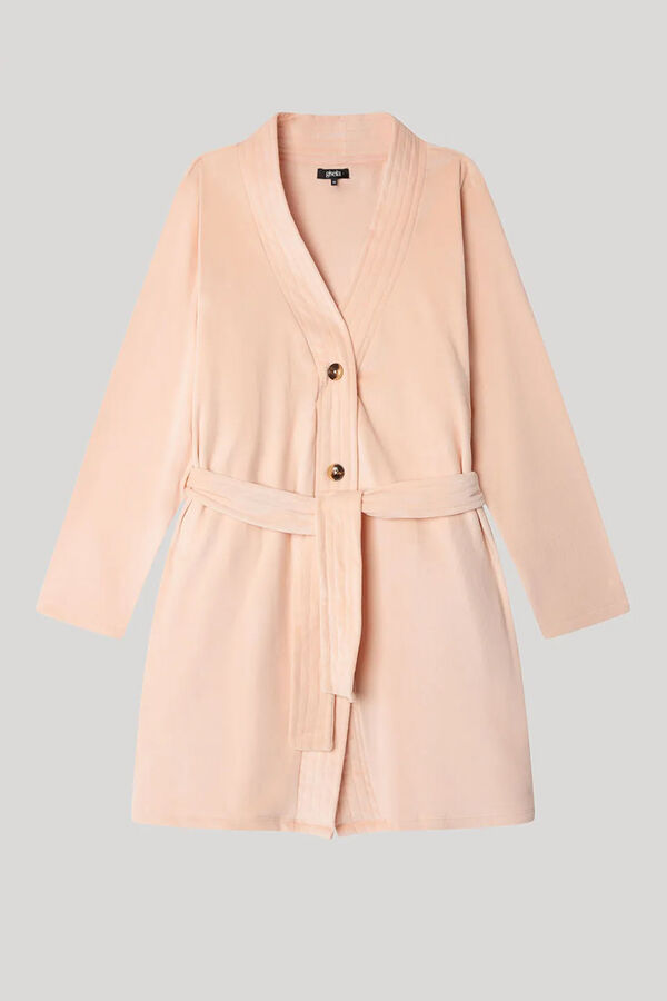 Gisela Bata tejido polar el&aacute;stico rosa