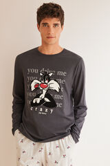 Women'secret Pijama homem 100% algod&atilde;o Silvestre cinzento