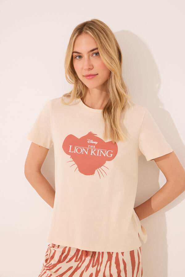 Women'secret Pijama Estampado Rei Le&atilde;o cru