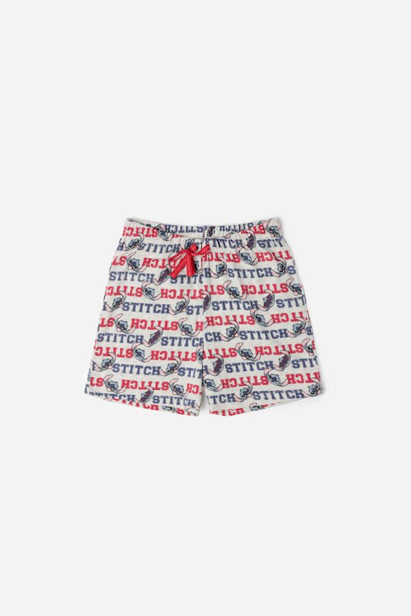 Admas Pijama curto Stitch university azul