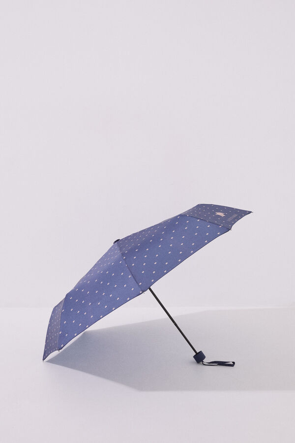 Paraguas plegable azul La Vecina Rubia, Ofertas en complementos de mujer