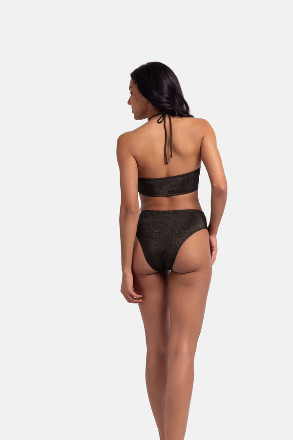 Dorina Top de bikini bandeau lúrex negro negro