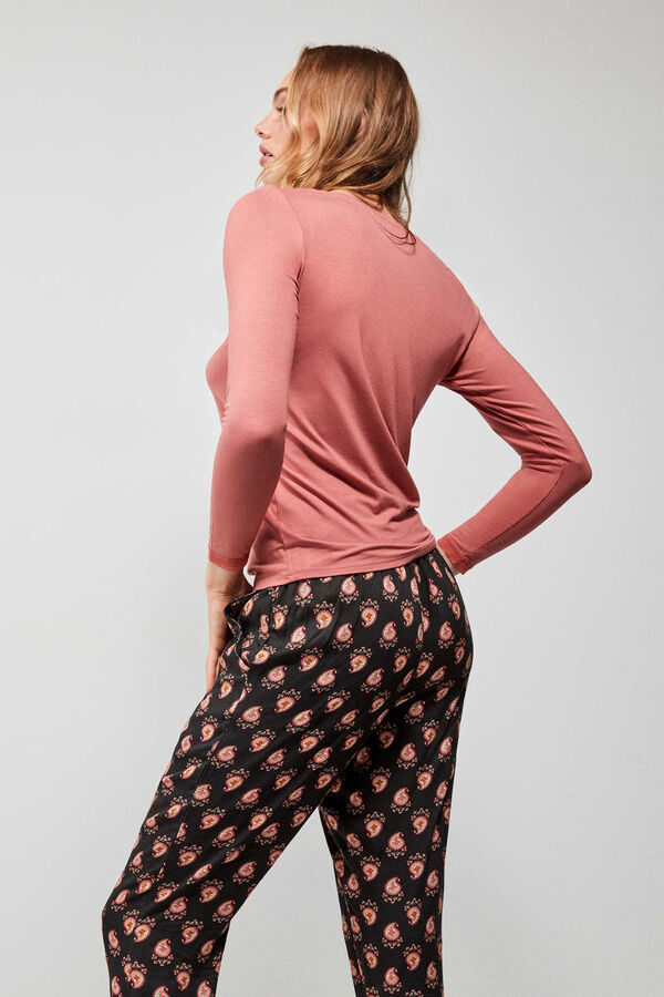 Gisela Camiseta interior manga larga naranja