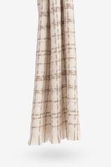 Vilanova Manta Bufanda de Cuadros beige