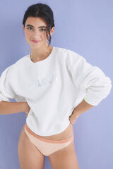 HI&BYE Pack 3 cal&ccedil;inhas cl&aacute;ssicas algod&atilde;o laranja, gris e morado multicolour