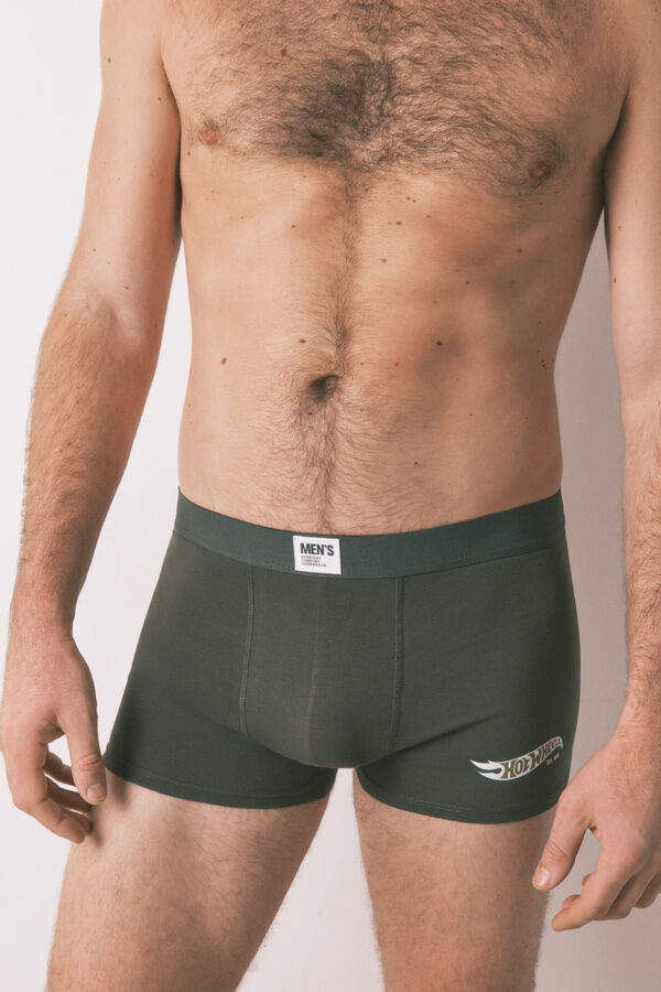 Women'secret Pack 2 calzoncillos b&oacute;xer algod&oacute;n "Hotwheels" kaki