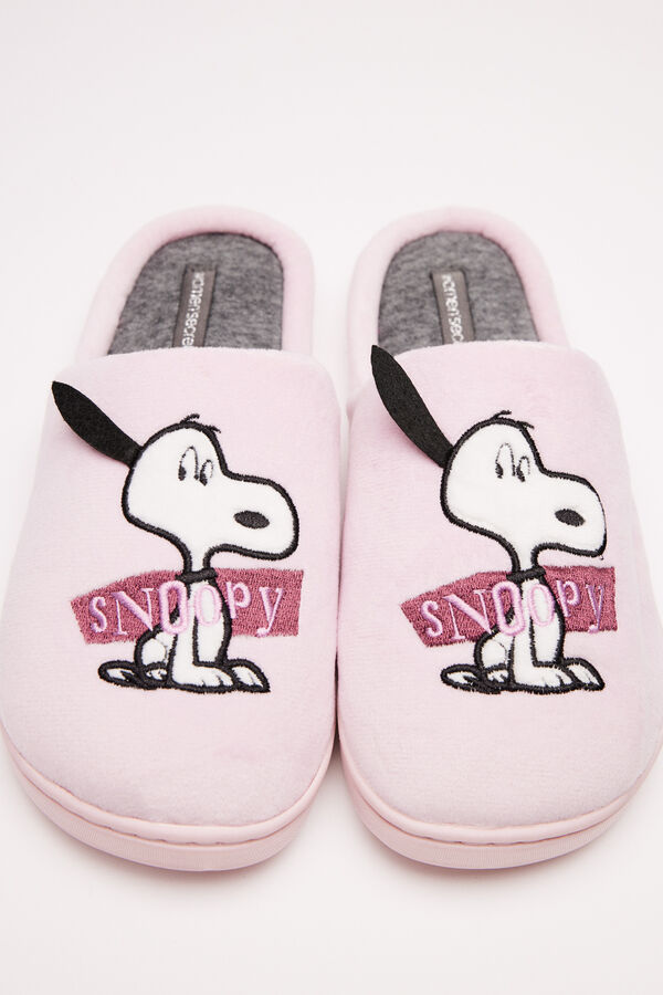 Women'secret Zapatillas casa Snoopy rosa rosa