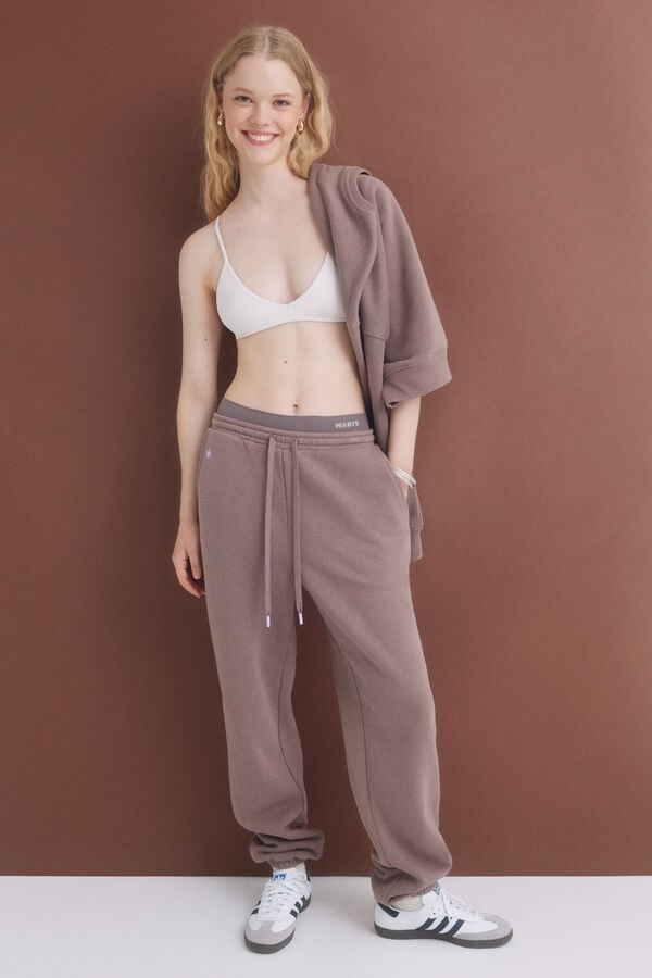 HI&BYE Soutien top seamless branco bege