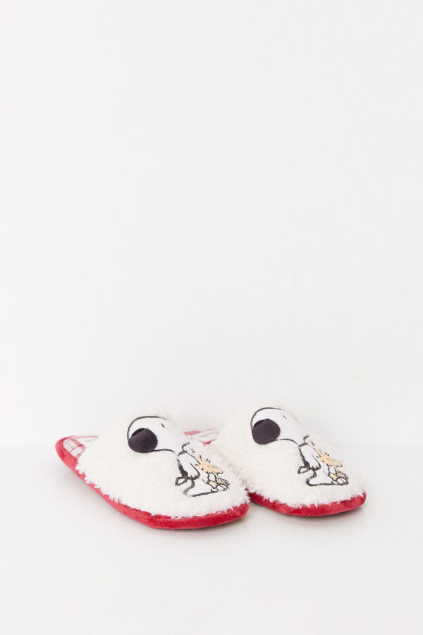 Women'secret Zapatillas casa Snoopy 3D marfil