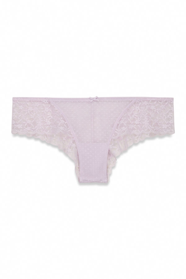 Women'secret Braga ancha brasile&ntilde;a encaje lila morado/lila