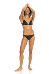 Roxy Cuecas de biquíni de cintura baixa para Mulher - Rib ROXY Love The Goofy  preto