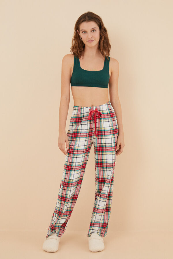 Women'secret Top seamless textura verde verde