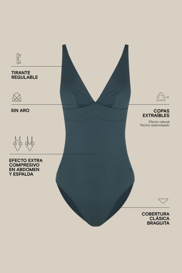 Women'secret Ba&ntilde;ador reductor verde verde