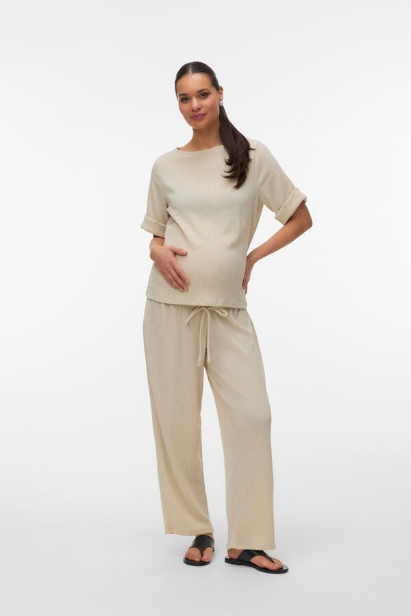 Mamalicious Cal&ccedil;a comprida maternity bege