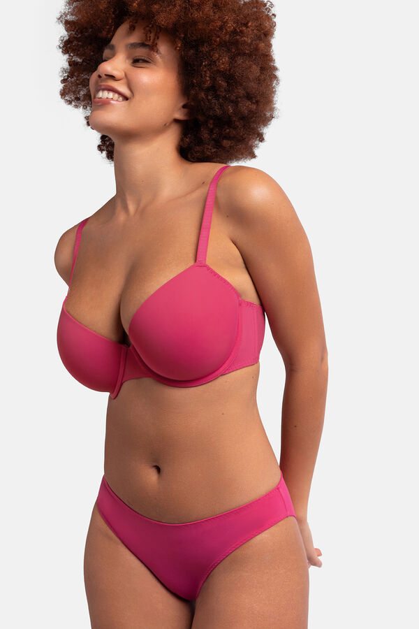 Dorina Pack 2 bragas encaje negro y rosa negro