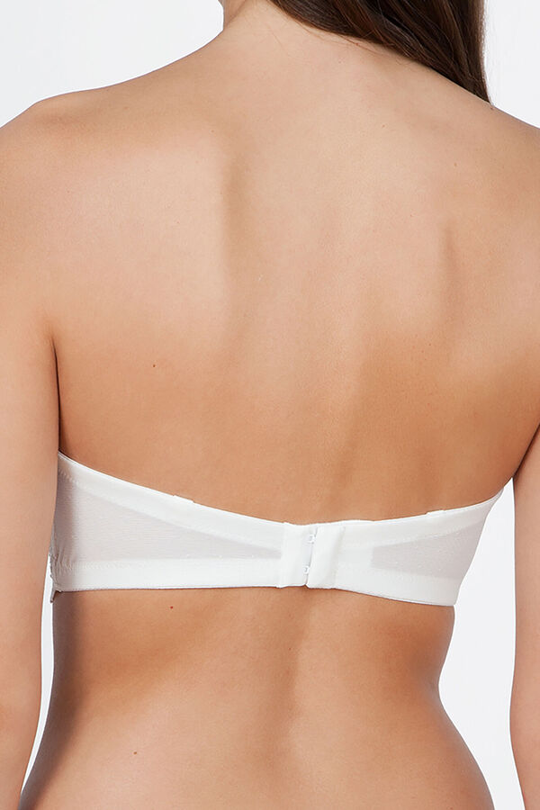 Ivette Bridal Soutien Ivette Bridal sem alças com duplo push-up em branco bege