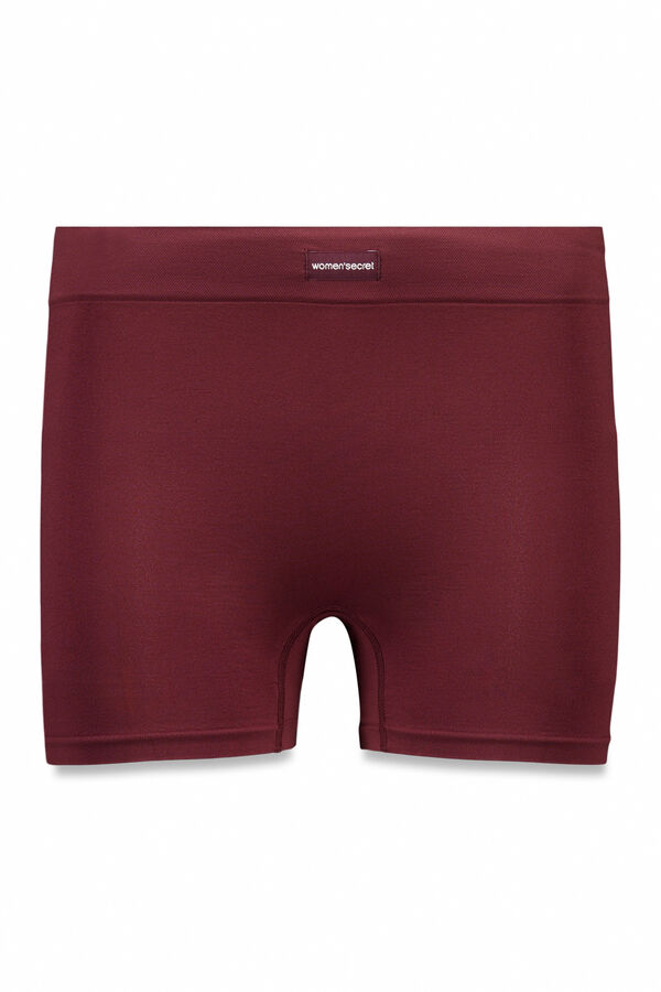 Women'secret Cal&ccedil;a sem costura marrom vermelho