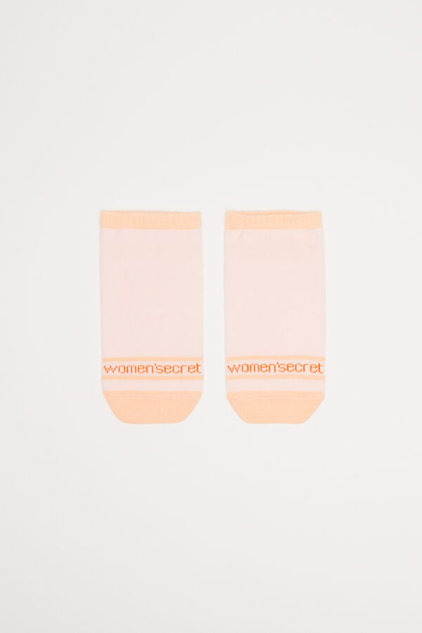 Womensecret Calcetines cortos algodón naranja rosa