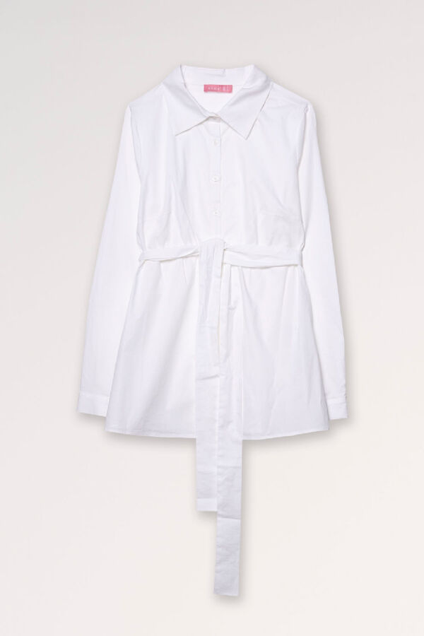 Ohma! Camisa formal pr&eacute;-mam&atilde; branco