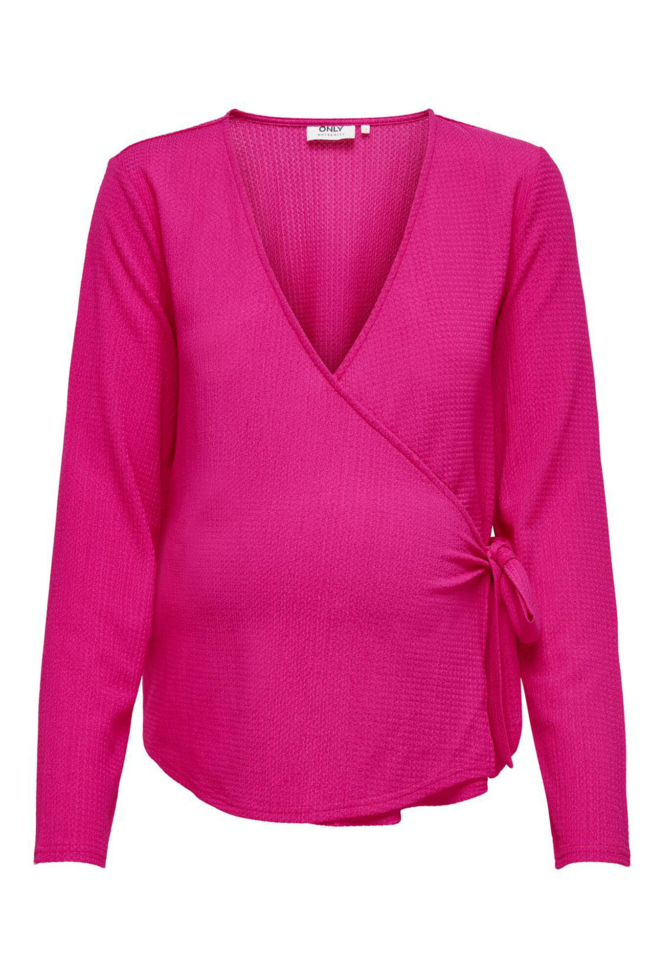 Only Maternity Top de cierre cruzado y cierre con cintur&oacute;n, lazada lateral.