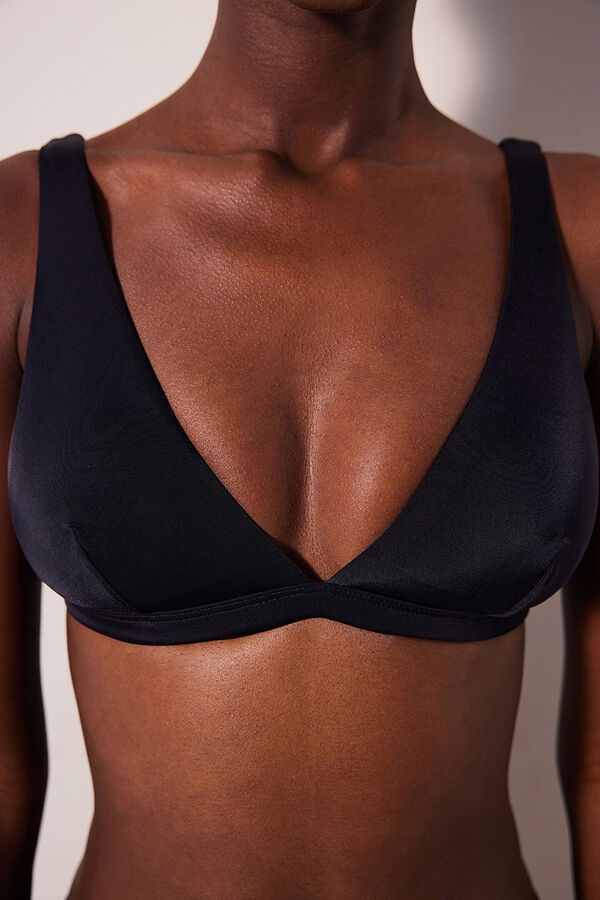 Penti Top de bikini halter negro negro